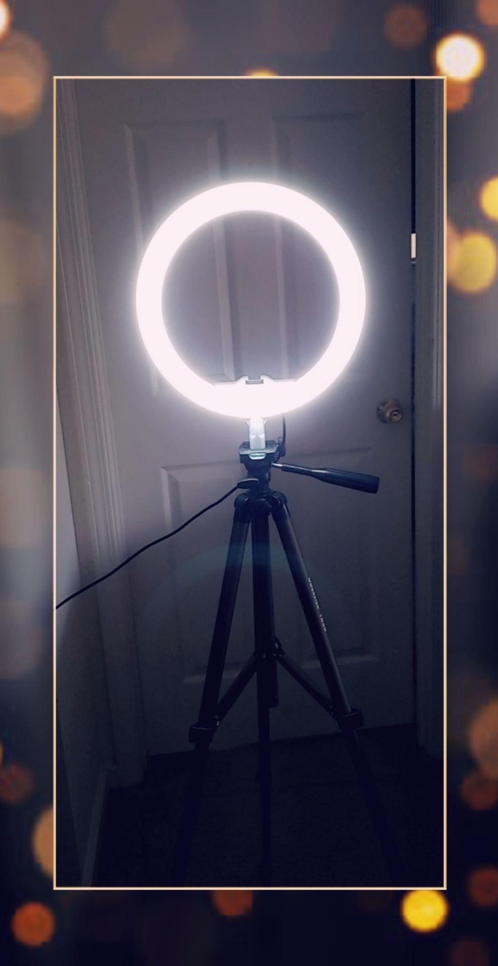 UBeesize 12 inch Ring Light with Stand, Selfie Ring Light with 50