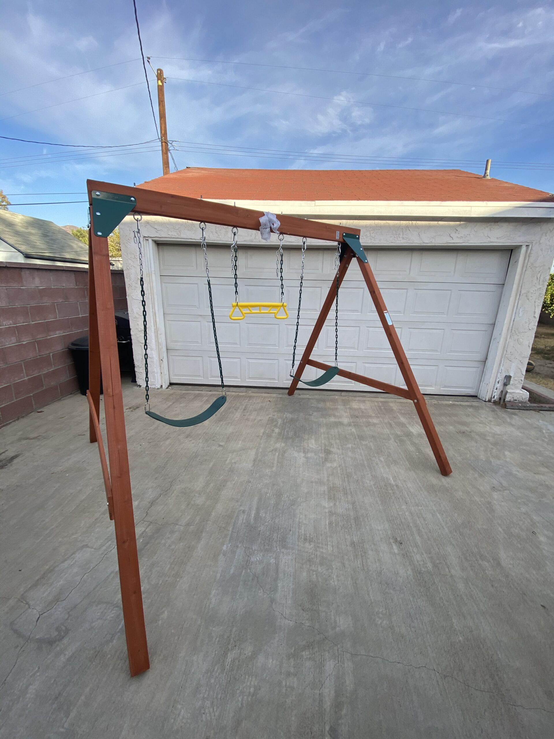 Swing-N-Slide PB 8360 Ranger Wooden Swing Set with Swings, Brown (Amazon Exclusive) customer photo 1
