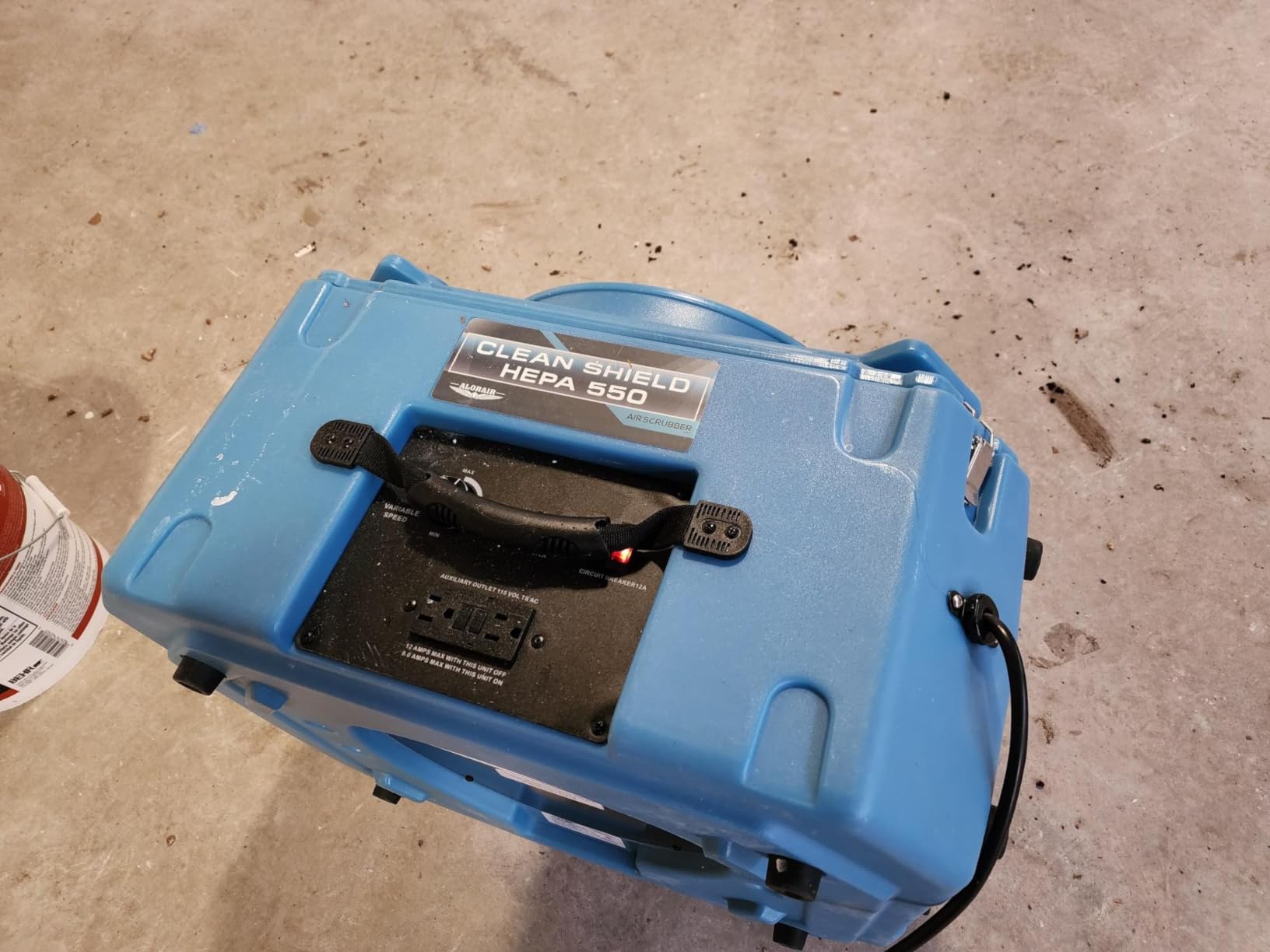 ALORAIR Air Scrubber with 3 Stage Filtration, Clean Shield Hepa 550, Blue | Stackable Negative Air Machine for Commercial, Heavy Duty Air Cleaner with MERV-10 Filter, HEPA Activated Carbon Filter customer photo 2