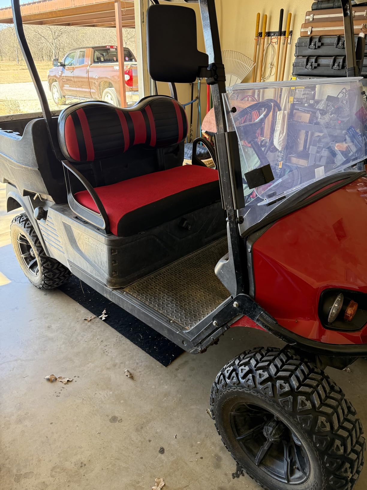 10L0L Golf Cart Seat Covers for Yamaha EZGO Club Car Seat Towel Cushion | Breathable Mesh All-Season Front/Rear Seat Blanket, UV Resistant, Cool Comfort, Machine Washable, Easy On, Great Golf Gift customer photo 2