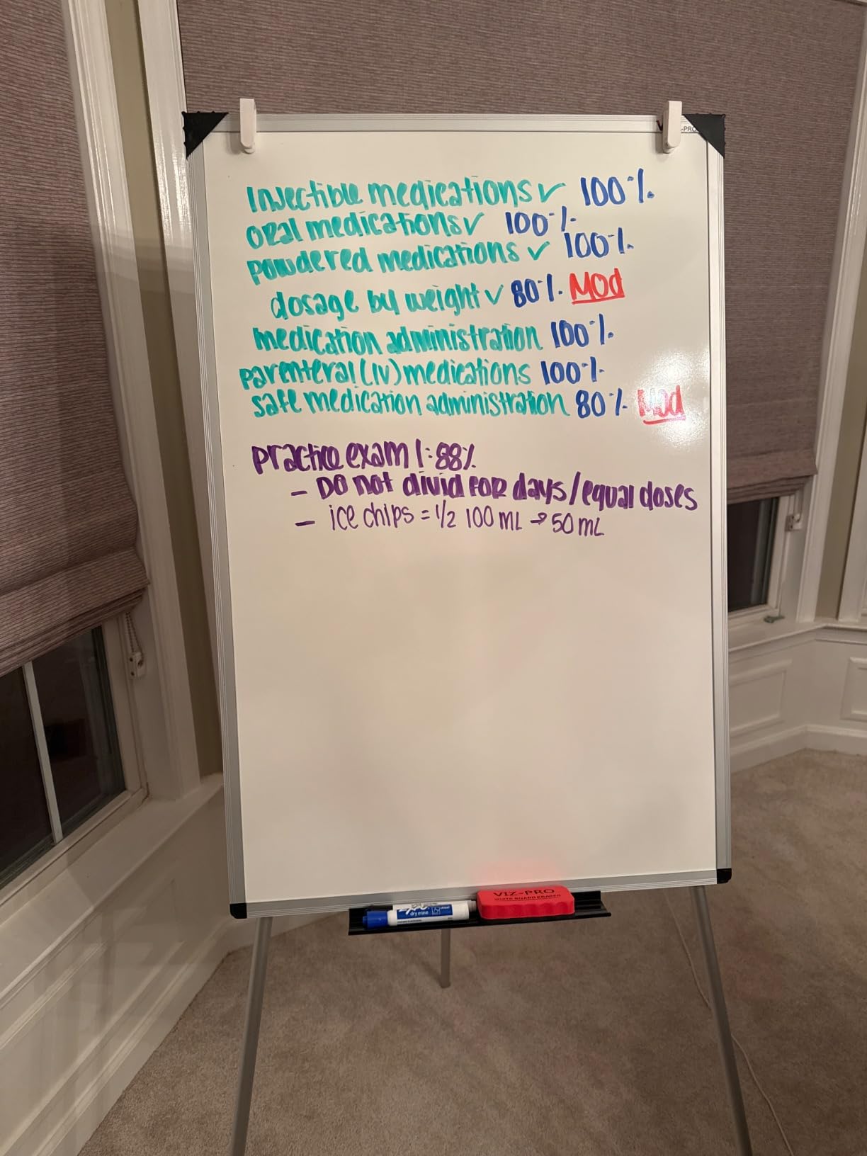 VIZ-PRO Whiteboard Easel, 36 x 24 Inches, Portable Stand Dry Erase Board | 3' x 2', Height Adjustable, Aluminium Frame, Includes Flipchart Pad & Marker Tray, for School Office and Home customer photo 1