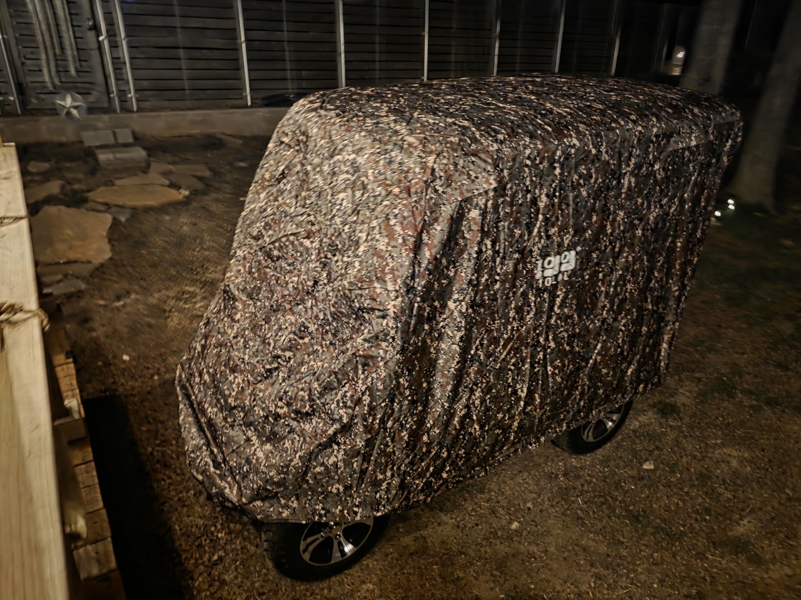 10L0L Golf Cart Cover 2/4/4+2 Passenger for Yamaha EZGO Club Car, Heavy Duty 420D Waterproof Windproof Durable Oxford Golf Cart Cover with 3 Zipper Doors for All-Weather Protection (Black/Silver) customer photo 2
