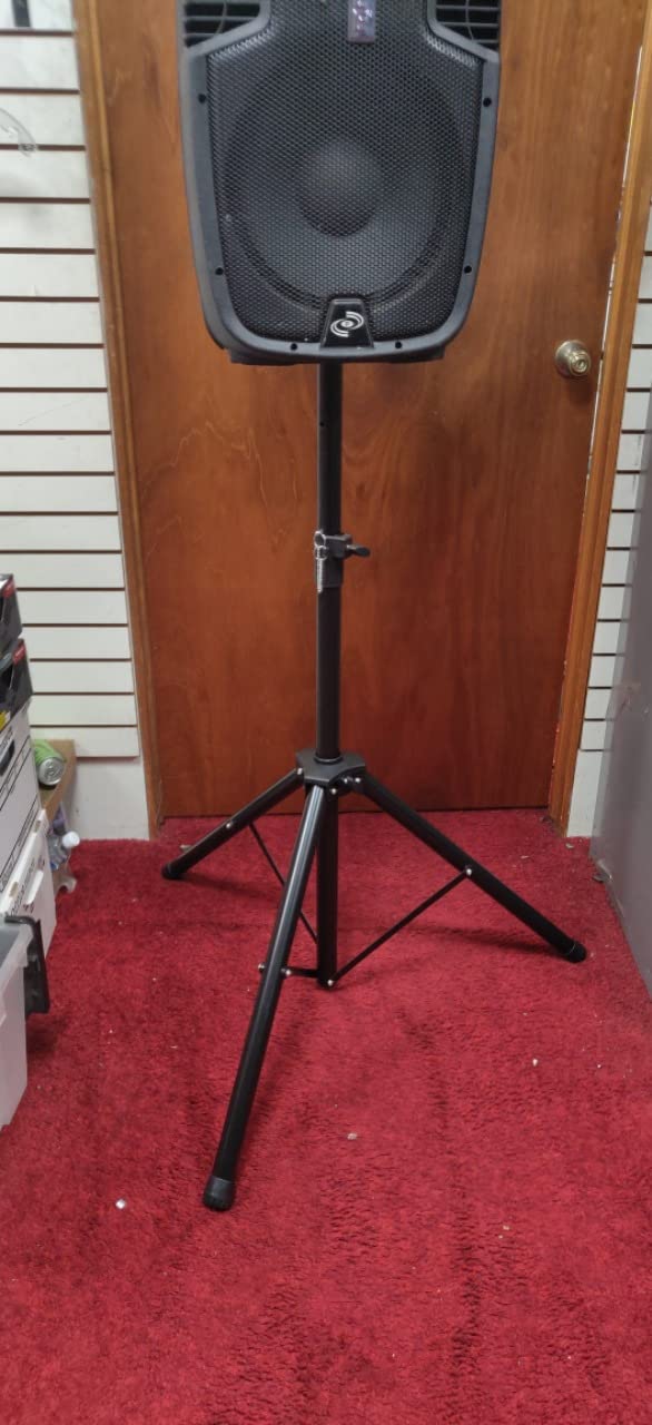 EMART PA Speaker Stands Pair with Carrying Bag, Adjustable Height 39-77in | Professional Heavy Duty Dj Tripod with Mounting Bracket for Concerts, Music & Party- Supports 140 lbs customer photo 1