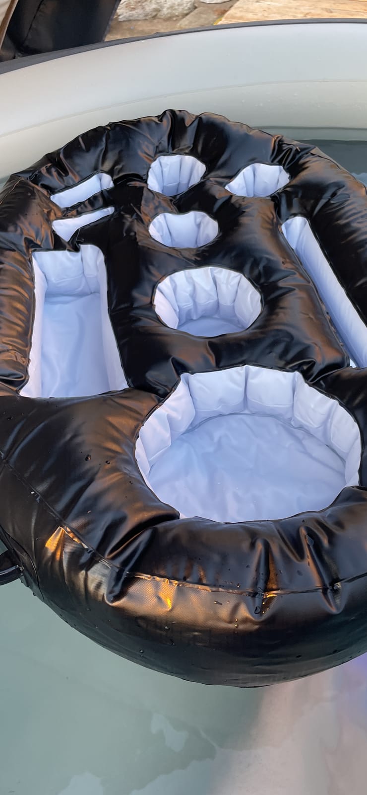 DIVEBLAST Premium Floating Drink Holder for Pool, Hot Tub Accessories for Adults - Holds Up to 50 LBS customer photo 2