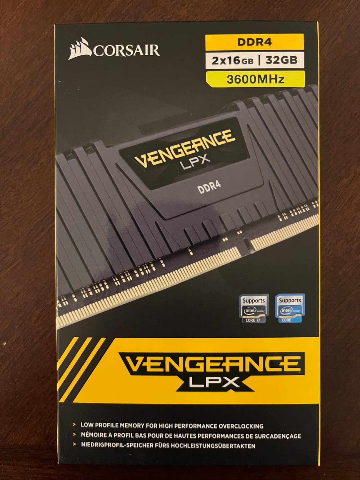 CORSAIR Vengeance LPX DDR4 RAM 32GB (2x16GB) 3600MHz CL18-22-22-42 1.35V Intel AMD Desktop Computer Memory - Black (CMK32GX4M2D3600C18) customer photo 1