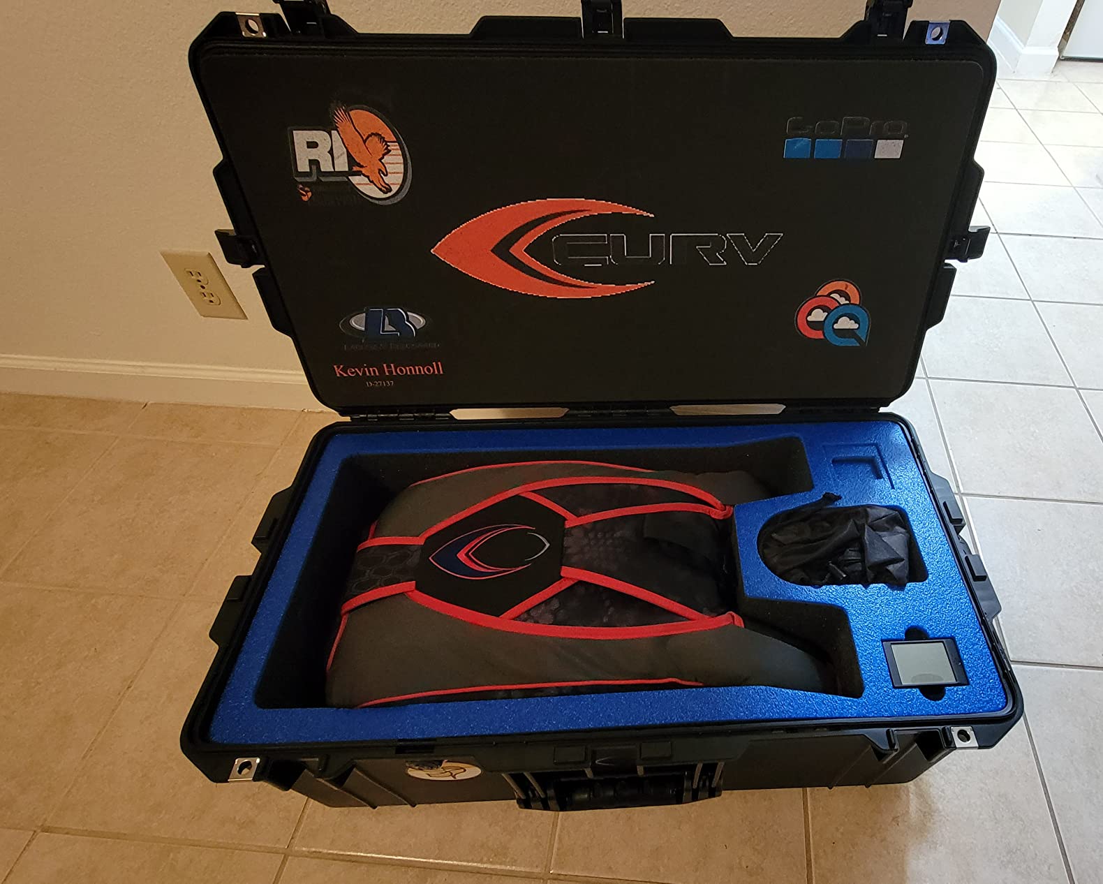 Pelican 1626 Air Case No Foam (Black) | Watertight Air case with wheels and reinforced corners for cameras, laptops and electronics customer photo 2