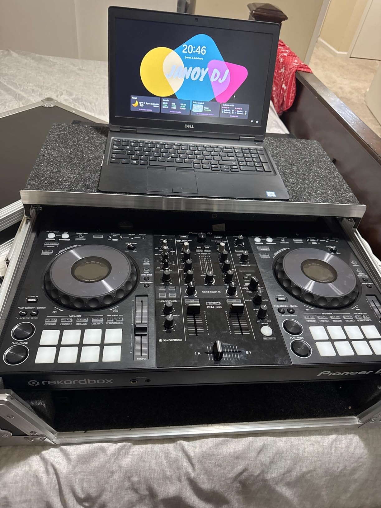 DJ Flight Case Fits Pioneer DDJ-800 with Laptop Stand 1U Rack Harmony Cases customer photo 2