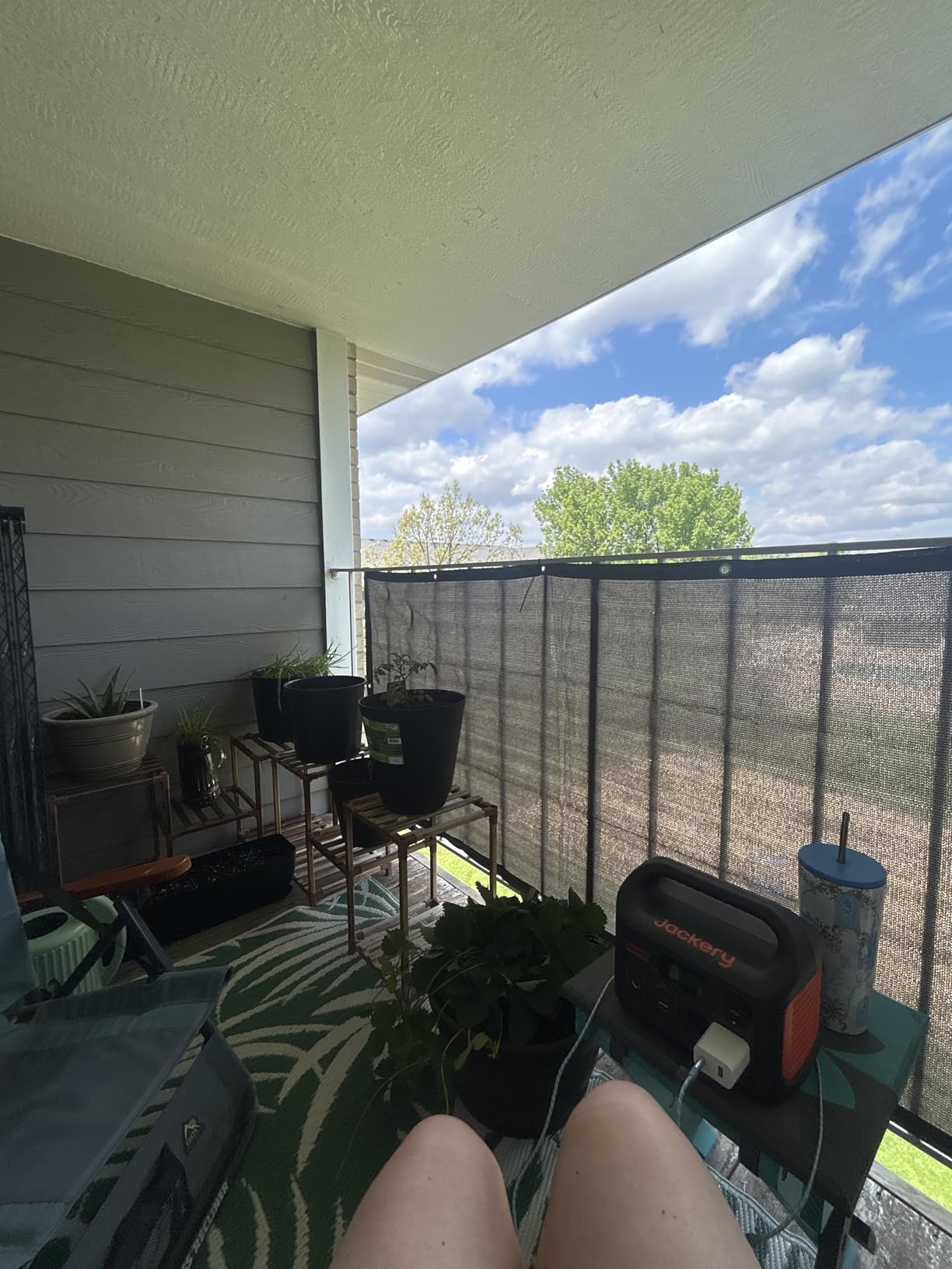 LOVE STORY 3'x10' Dark Grey Balcony Privacy Screen Fence Cover (HDPE) UV Protection Weather-Resistant 3 FT Height Shield for Deck, Patio, Backyard, Outdoor Pool, Porch, Railing customer photo 2