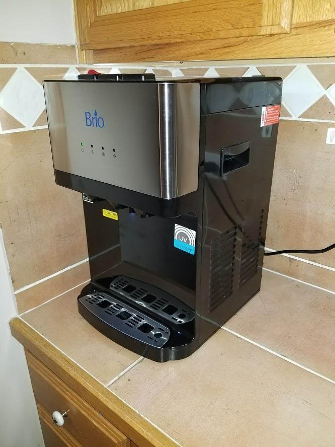 Brio Countertop Self Cleaning Bottleless Water Cooler Dispenser with Filtration - Hot Cold and Room Temperature Water. Free Extra Replacement Filters Included - UL/Energy Star Approved customer photo 2