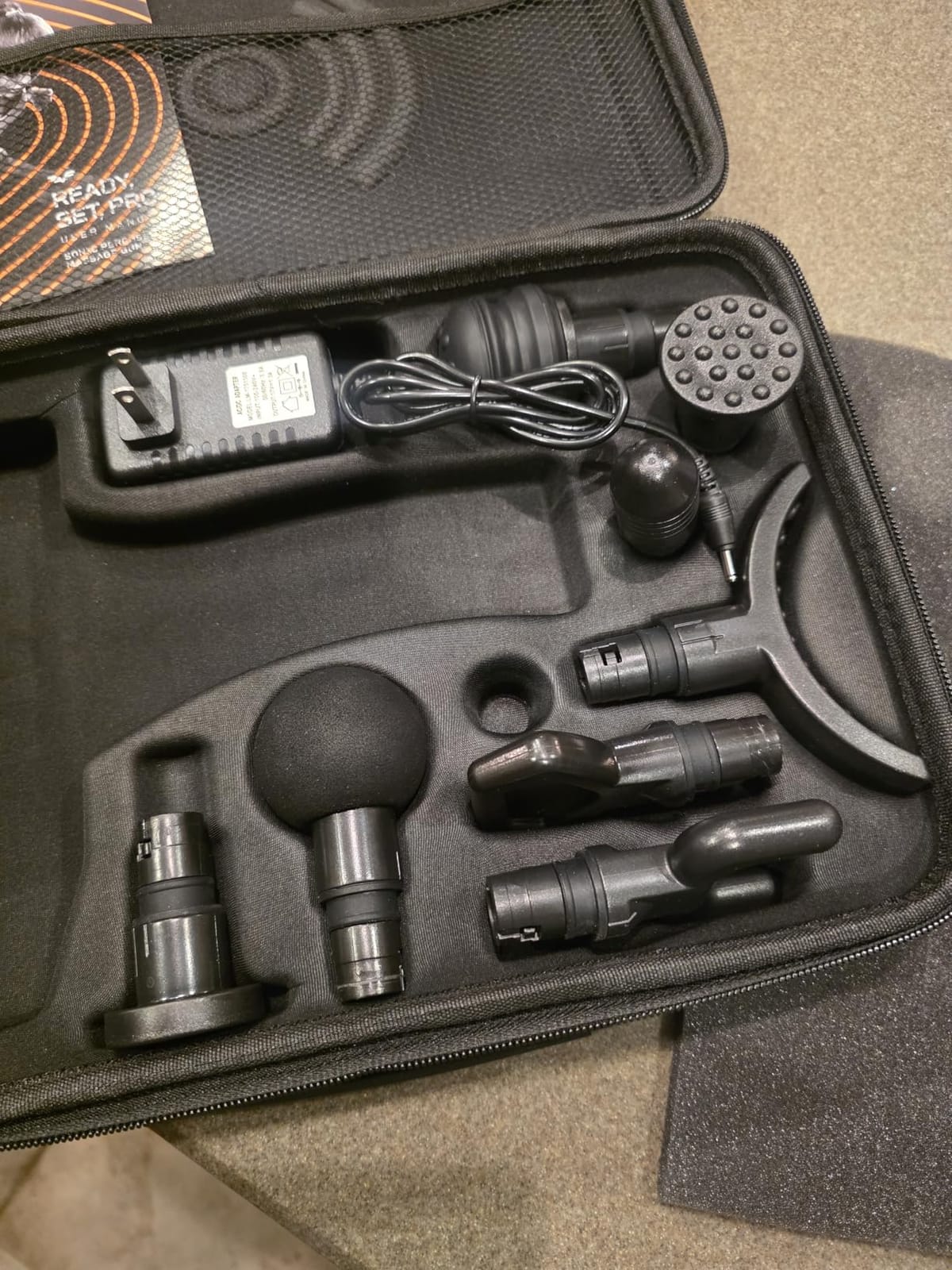 LifePro Sonic Massage Gun Percussion Muscle Massager, 8 Heads and 5 Speeds, Up to 6-Hour Runtime, Deep Tissue Massage Gun for Neck, Back, Calves, Quads, Feet, Trigger Points and Recovery customer photo 1