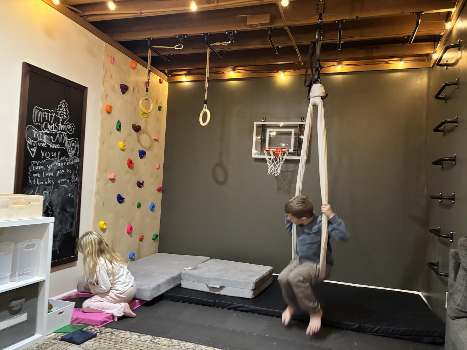 TOPNEW 32 Rock Climbing Holds Multi Size for Kids, Adult Rock Wall Holds Climbing Rock Wall Grips for Indoor and Outdoor Playground Play Set - Includes 2 Inch Mounting Hardware customer photo 2