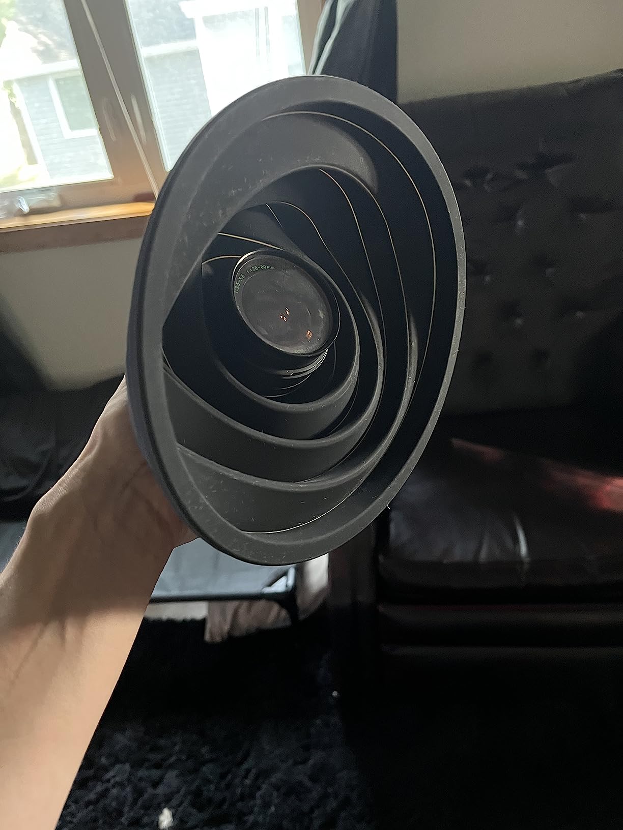 ULHgo Ultimate Lens Hood - Original Anti Reflection Camera LenSkirt 49-82mm | Flexible Rubber Design, Fits DSLR & Mirrorless Lenses, Cuts Glare & Reflections customer photo 1