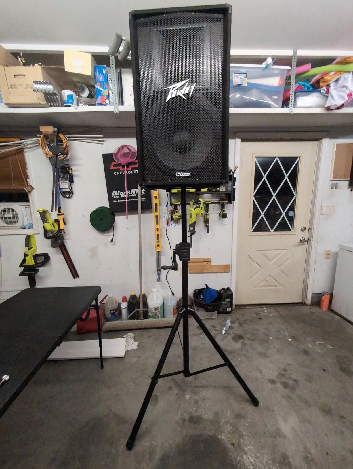 Rockville RVCS2 Heavy-Duty Tripod Crank-Up DJ PA Speaker Stand with Bag | 48-78