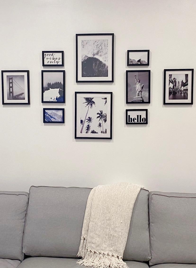 ArtbyHannah 10-Piece Multi-Size Gallery Wall Frame Set, Black, Assorted Sizes Modern Classic Collage customer photo 1