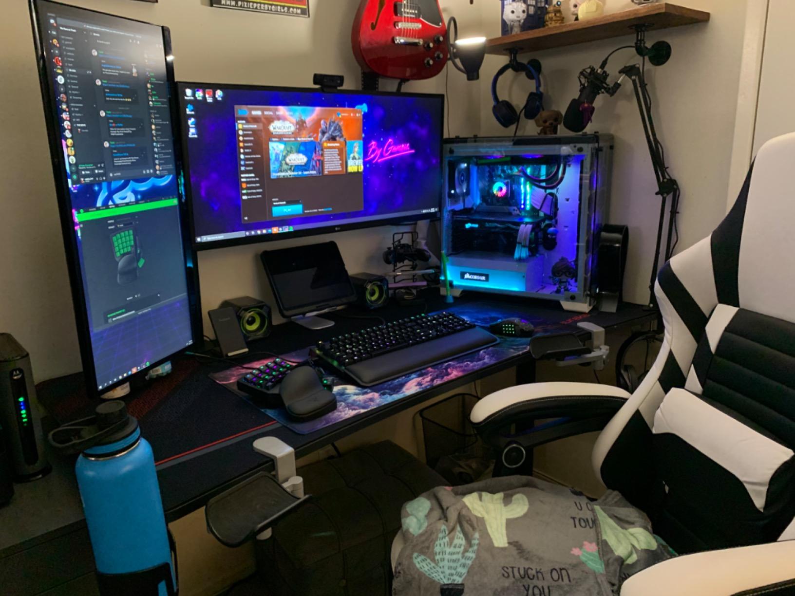 EUREKA ERGONOMIC Gaming Desk, 60 Inch Computer Desk with Full Mouse Pad customer photo 1