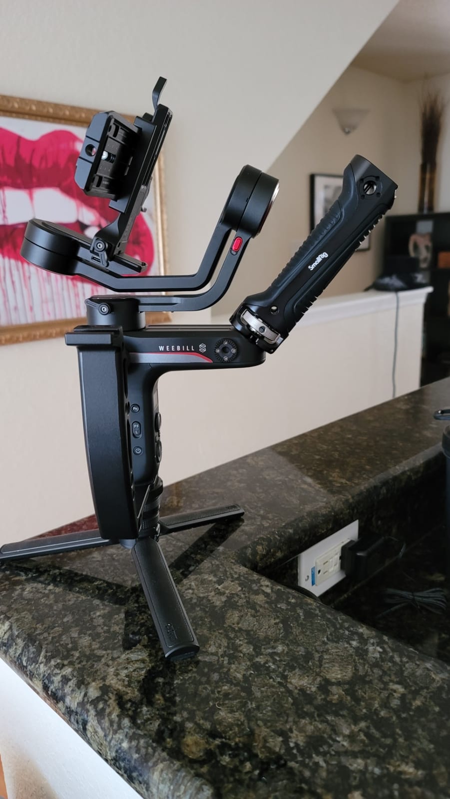 SmallRig Handle Grip Handgrip for Zhiyun-Tech WEEBILL-S Gimbal with Cold Shoe Mount Built-in Wrench, Multiple Threaded Holes - BSS2636C customer photo 2
