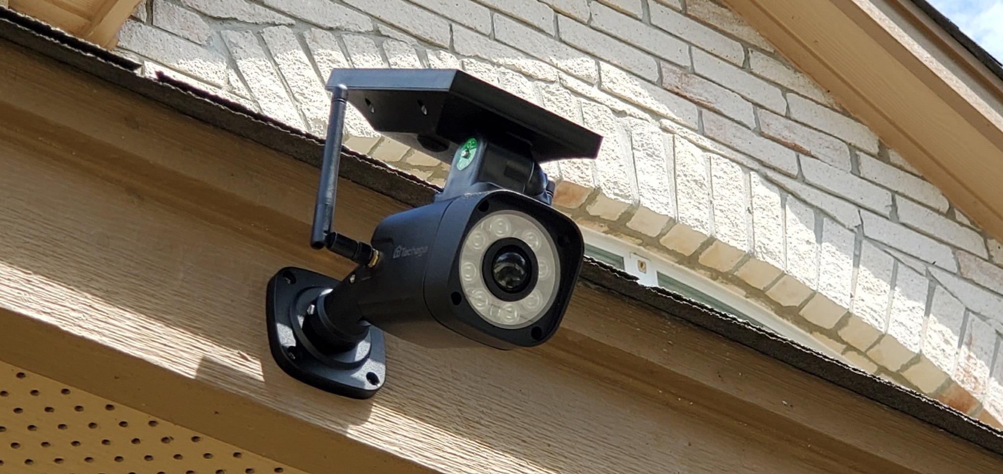 Techage SL669 Solar Battery Powered Fake Security Camera Motion Light Black | Metal Housing, PIR Motion Detection, Realistic Look, IP66 Waterproof, Easy Install, Warning Sticker Included, 2 Pack customer photo 2