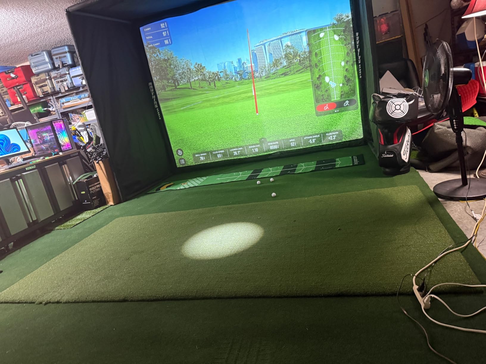 ALTRUISTIC Thick Golf Artificial Grass Turf Pro Putting Green Mat 7ft x 13ft, Customized Sizes/Indoor Outdoor Golf Training Mat, Synthetic Faux Grass for Garden Yard Baseball Football Gym Sports customer photo 1
