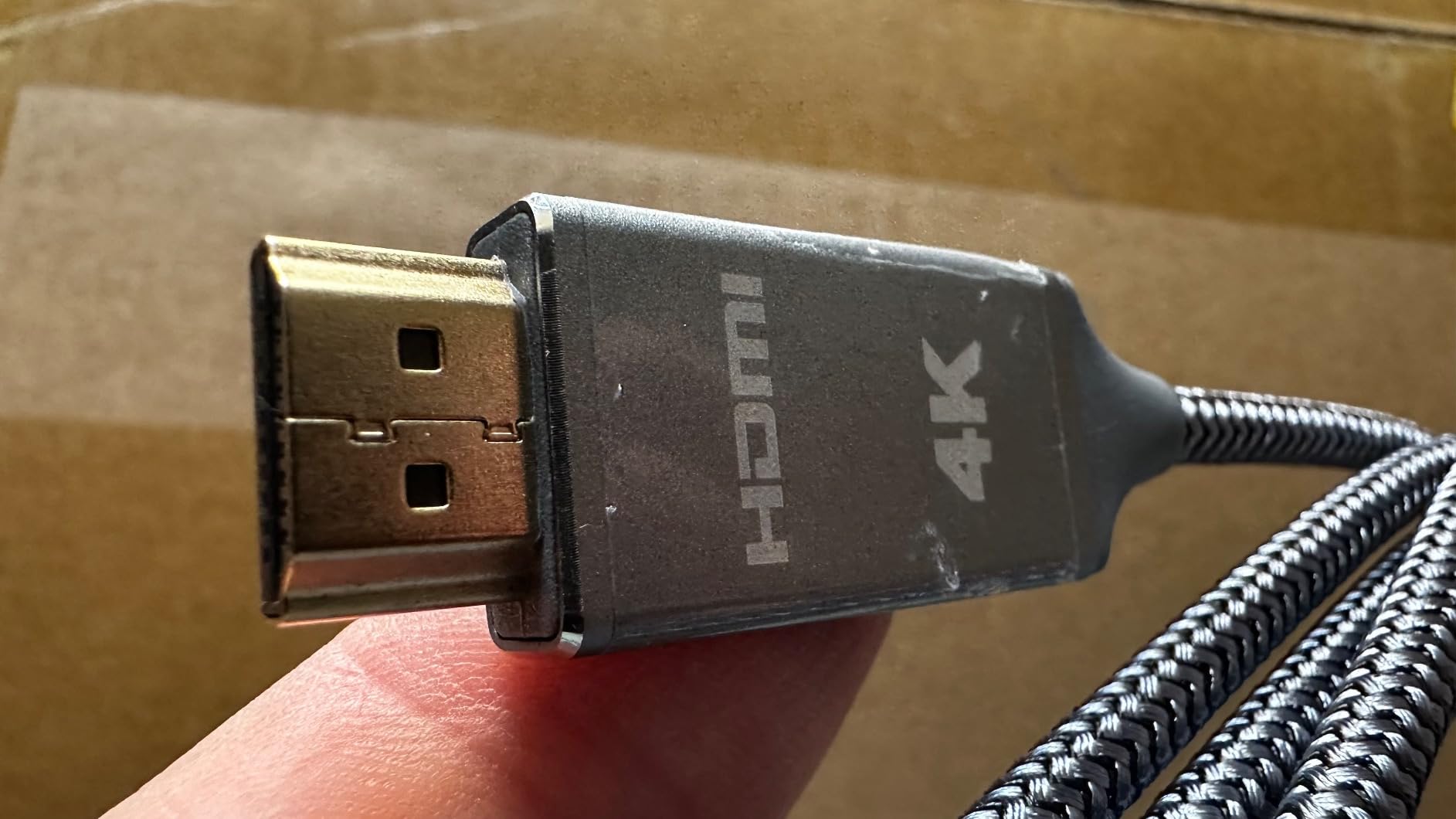 4K Micro HDMI to HDMI Male Cable Adapter, Grey 6FT customer photo 1
