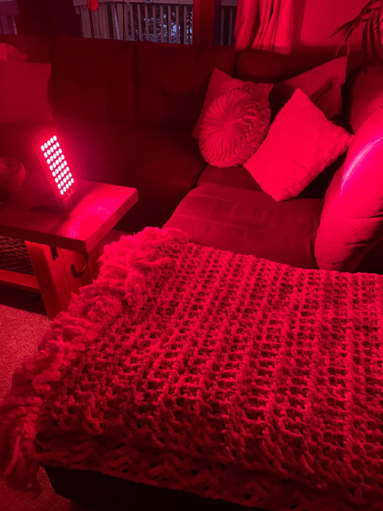 BestQool Red Light Therapy Panel, 660nm 850nm Red and NIR for Face, 50W | Elite Grade Dual Chip Red and Infrared Light Therapy for Body, Portable LED Light Therapy Panel for Home Use customer photo 2