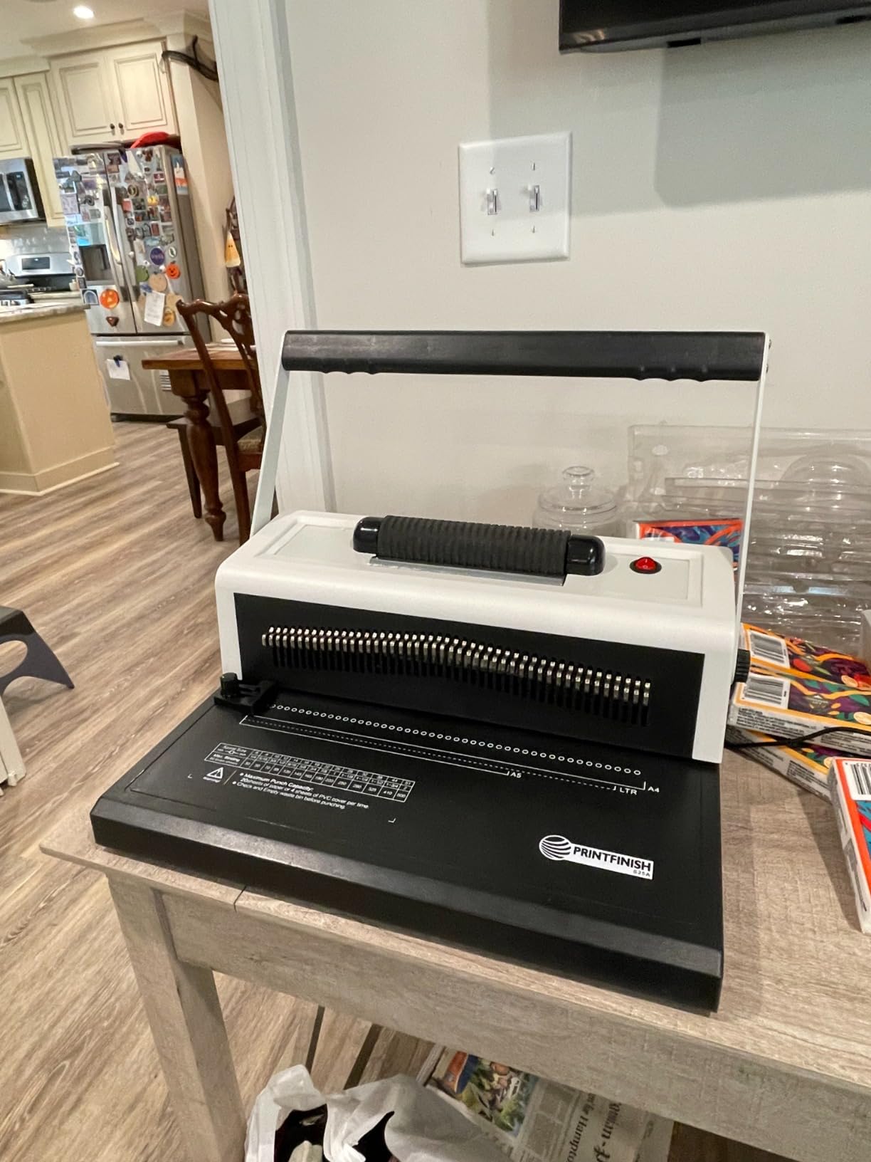 Coilbind S25A Spiral Coil Binding Machine - 4:1 Pitch - 20 Sheet Capacity | Hole Punch with Electric Coil Inserter - Adjustable Margins & Disengaging Pins - Free Crimper Tool & 100 Coils customer photo 1