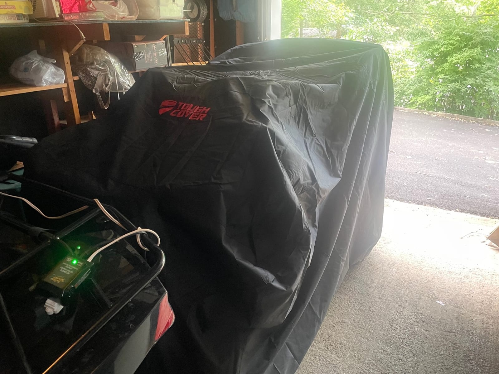 Tough Cover ATV Cover - Standard Size, Black - Built-in Storage Bag for ATV Storage - All-Weather Waterproof Cover - UV Protection for All-Weather Use customer photo 1