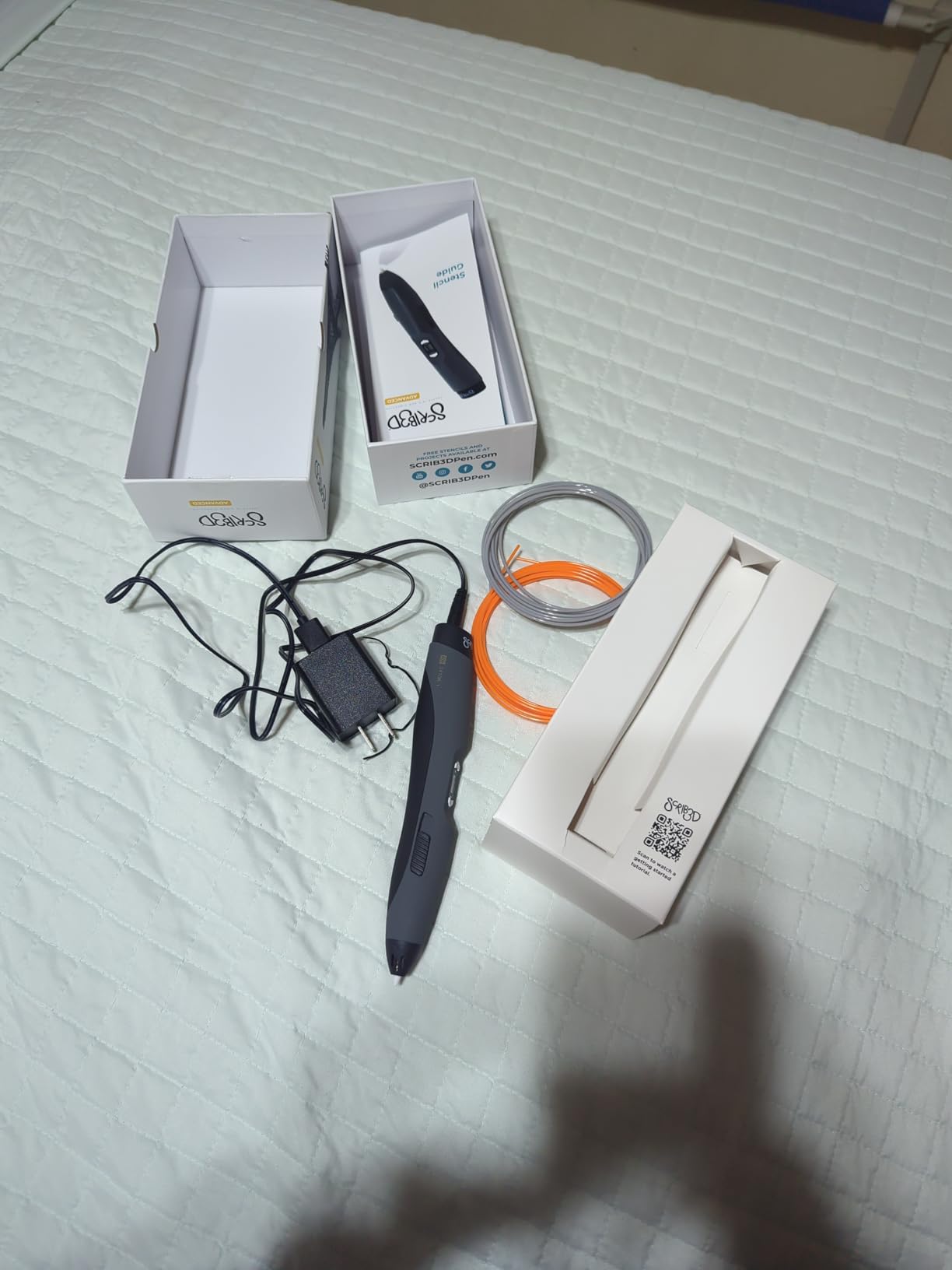 SCRIB3D Advanced 3D Printing Pen with 20 Feet of Filament, Stencil Book, and Project Guide customer photo 1