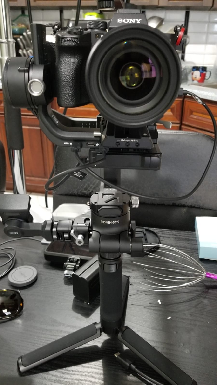 DJI RSC 2 Combo - 3-Axis Gimbal Stabilizer for DSLR and Mirrorless Camera, Nikon, Sony, Panasonic, Canon, Fujifilm, 6.6 lb Payload, Foldable Design, Vertical Shooting, OLED Screen, Black. customer photo 2