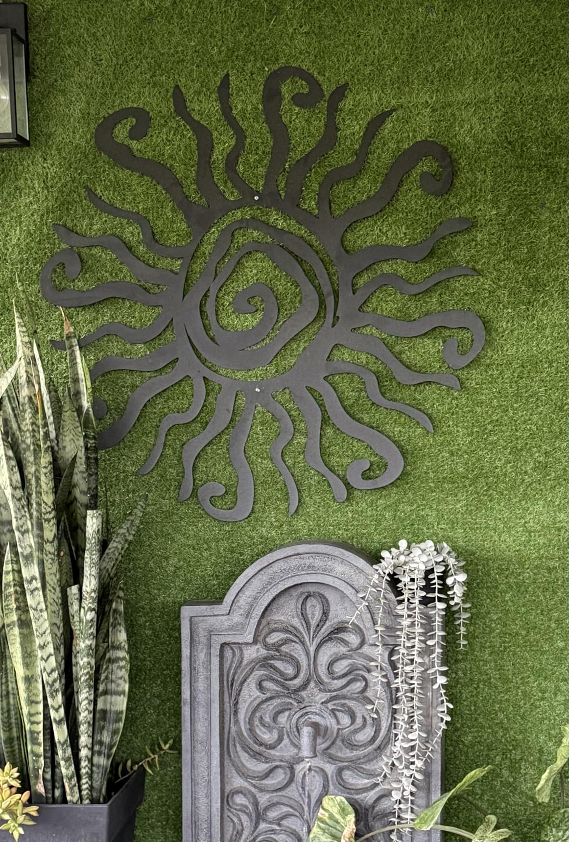 Riverside Designs Wacky Sun Metal Wall Art Indoor/Outdoor Decor - 36