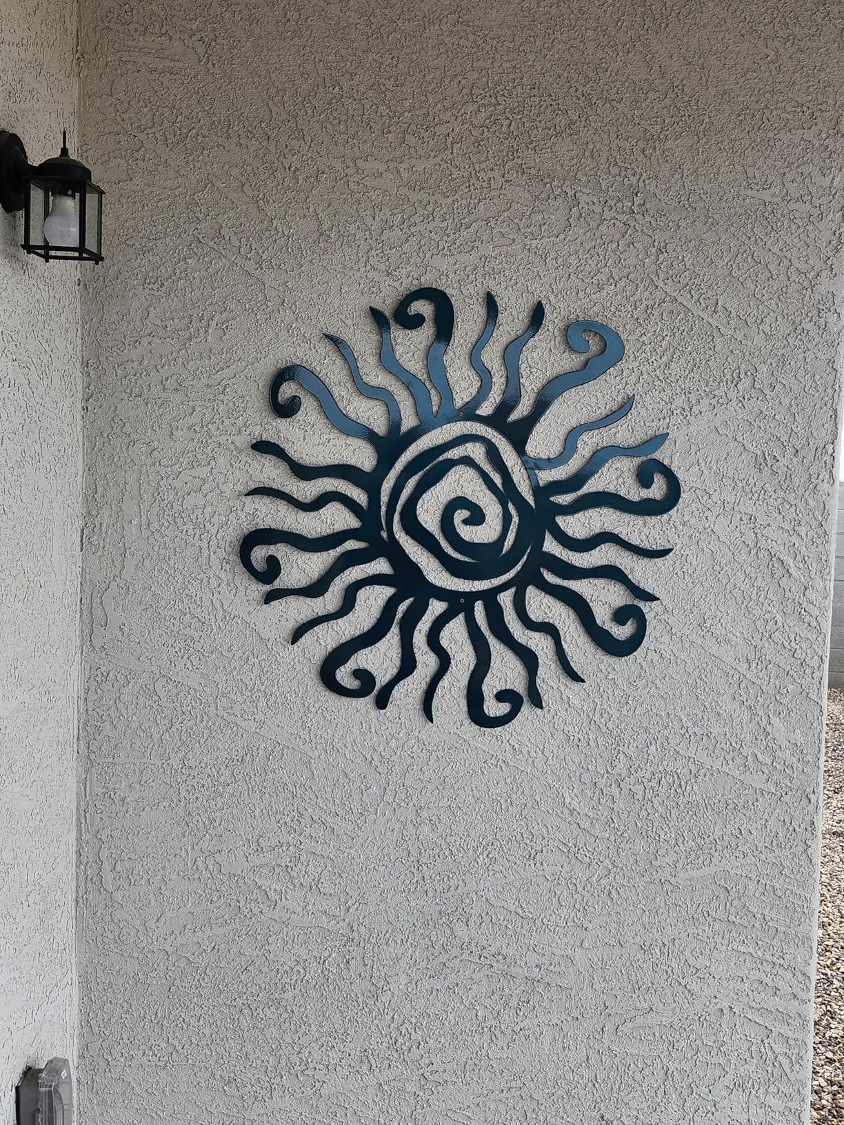 Riverside Designs Wacky Sun Metal Wall Art Indoor/Outdoor Decor - 36