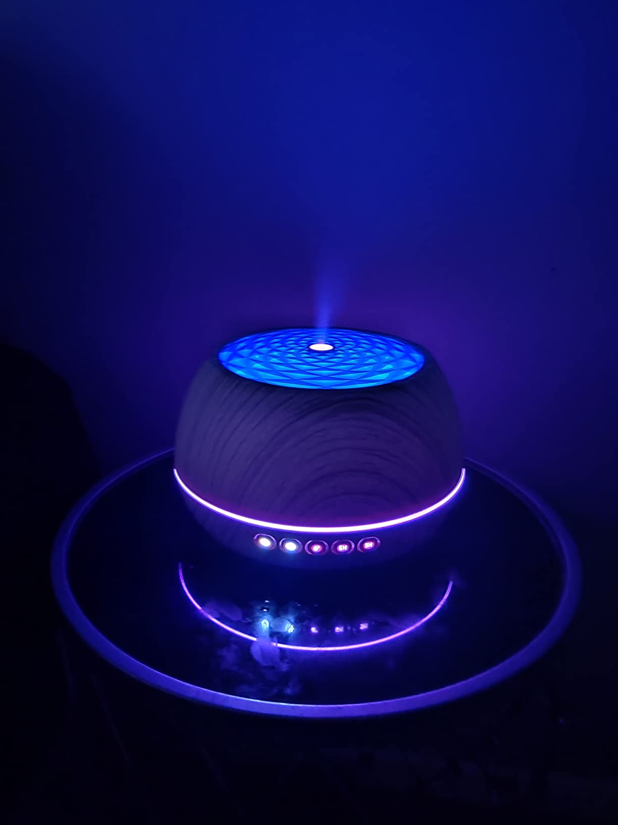 DAROMA 1000ML Essential Oil Diffuser with Bluetooth Speaker & Remote, 2026 Upgrade Aromatherapy Diffuser, Aroma Diffuse with Music Player Function, Humidifier, LED Light in 7 Colors, Home Office Bedroom customer photo 1