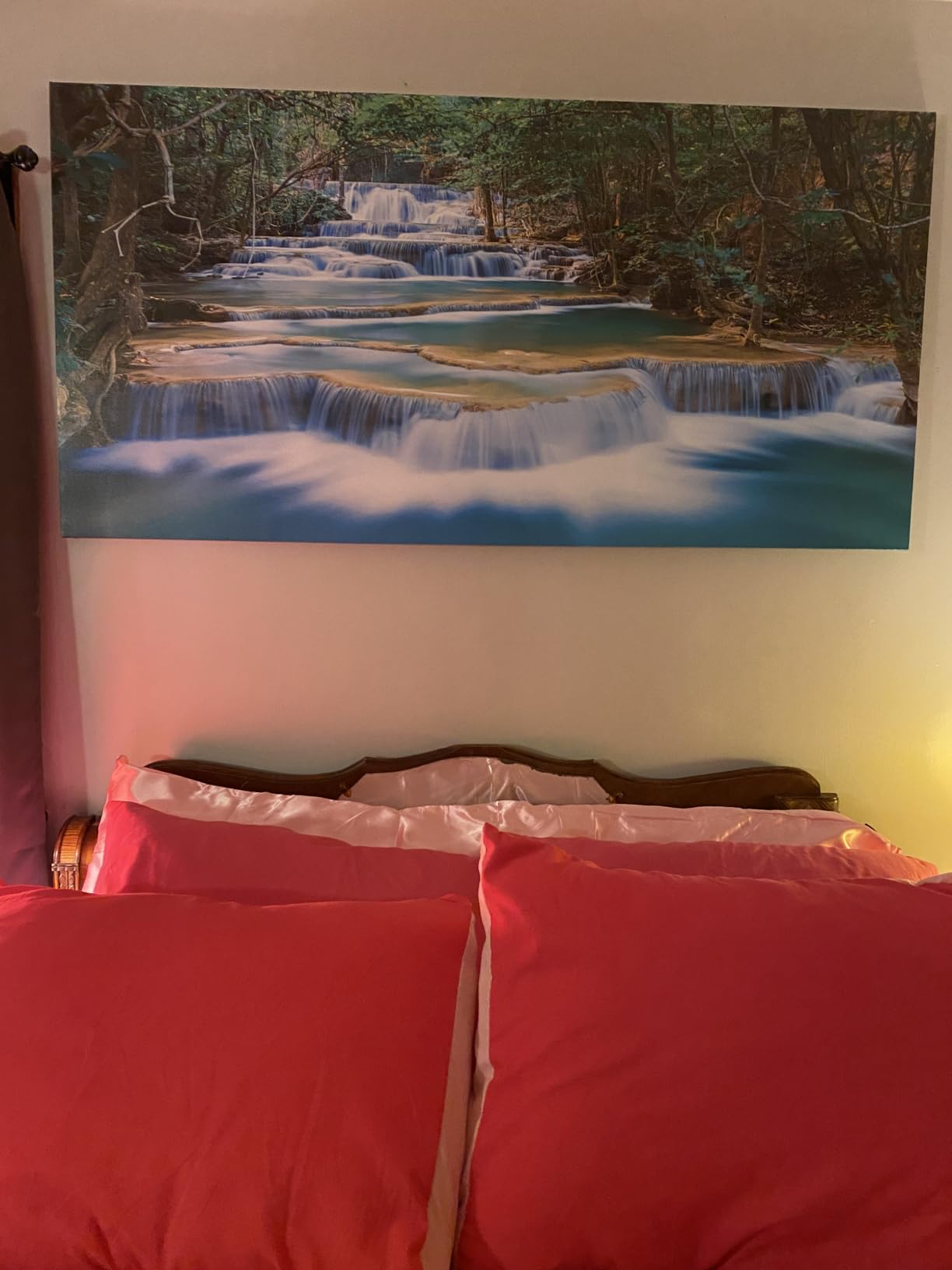 DZL Art S74750 Canvas Painting Print Paradise Tropical Island Beach with Palms Photograph Print Nature Pictures Wall Art Canvas Prints Painting for Living Room Bedroom Decor Office Wall Decor customer photo 2