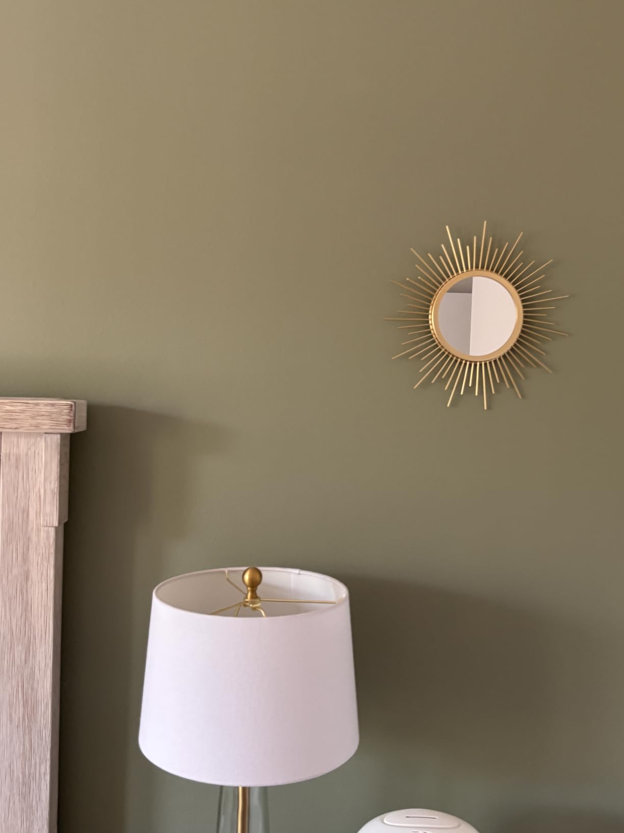 3 Pack Metal Mirrors for Wall Sunburst Wall Mirrors Home Décor Decorative Hanging Wall Art for Living Room Bedroom Entryway (Gold, Flower+Sunburst) customer photo 2