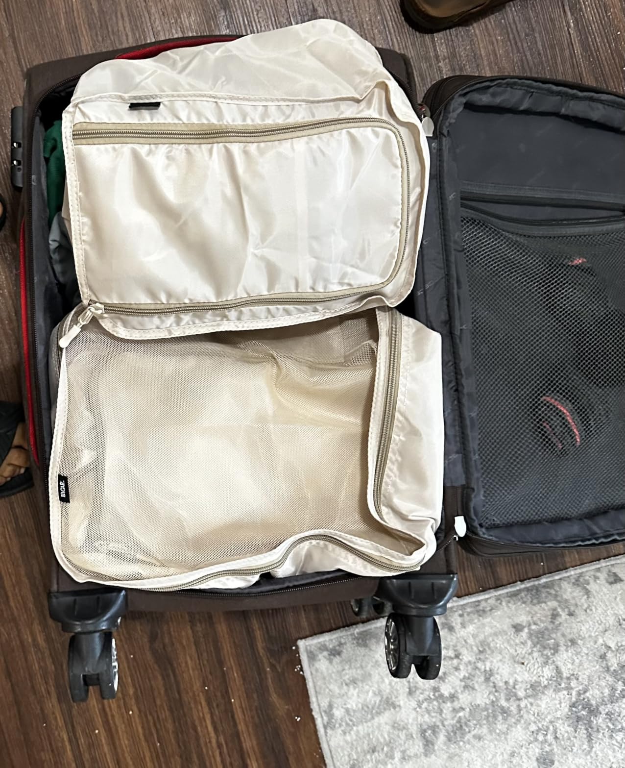 BAGAIL 8 Set Packing Cubes Luggage Packing Organizers for Travel Accessories-Cream customer photo 1