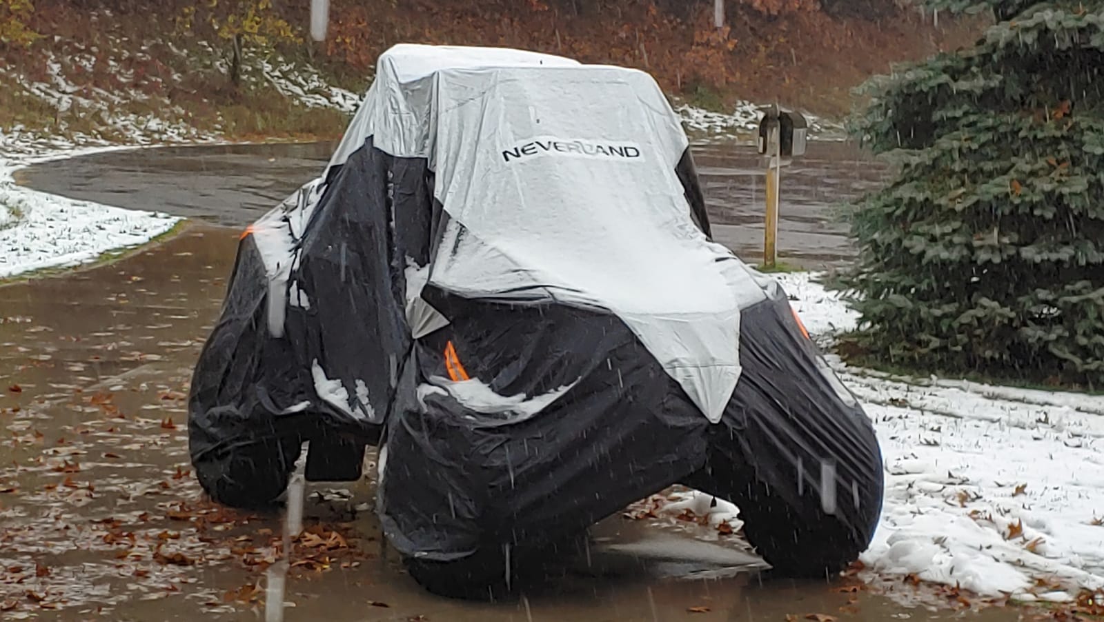 NEVERLAND UTV Cover Heavy Duty Ranger Cover Waterproof 4-6 Seater Side by Side Covers 4 Door All Weather Storage with Reflective Strip Compatible with Polaris RZR General Can-Am Yamaha SxS customer photo 1