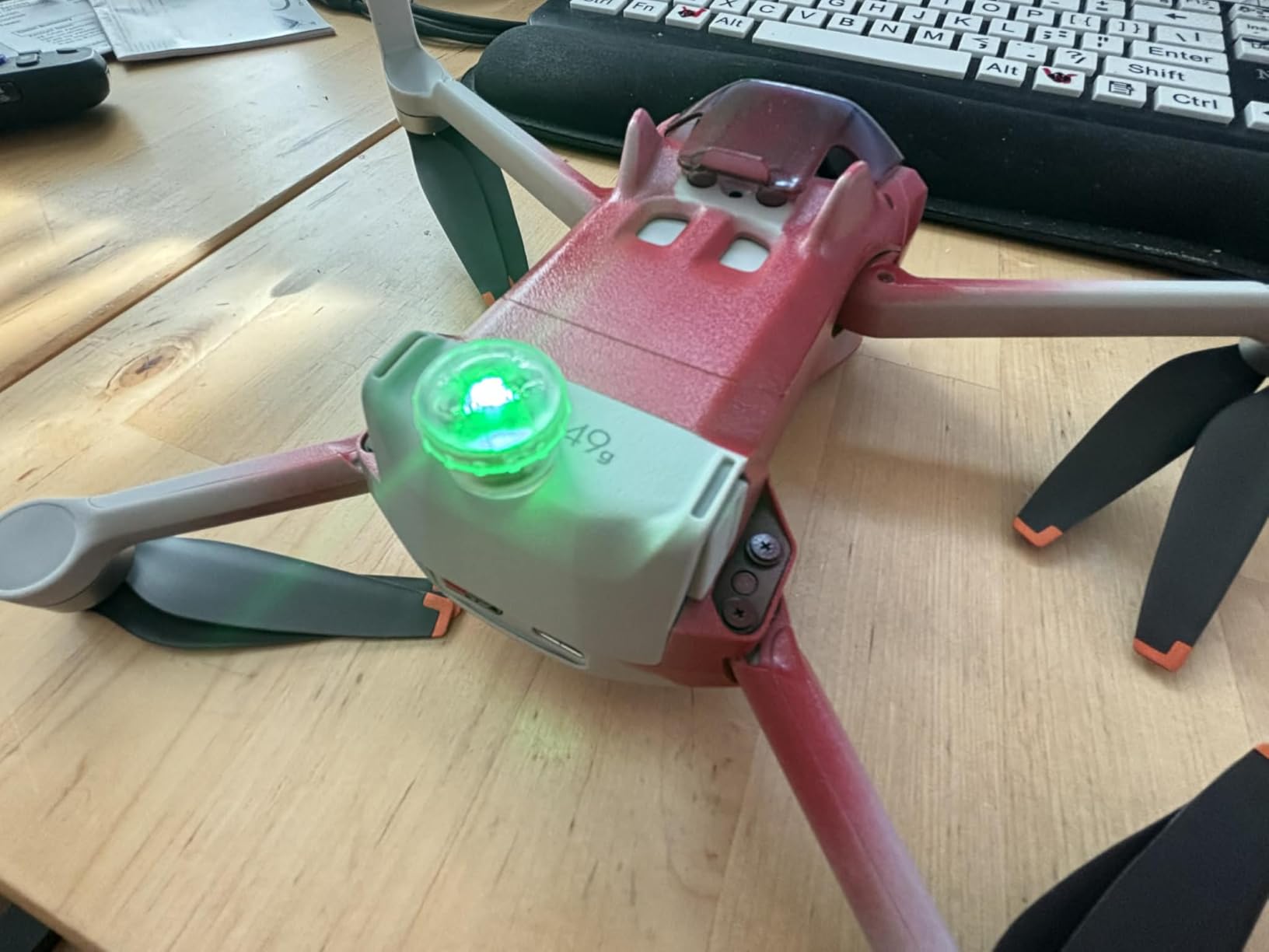 4Pcs Drone Strobe Lights, Anti Collision Light for Drone Night Flying, Universal Quick Flash LED Navigation Light Kit customer photo 2