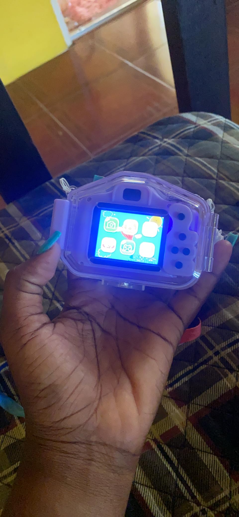 DEKER Kids Waterproof Camera, Underwater HD Digital Camcorder, Purple customer photo 2