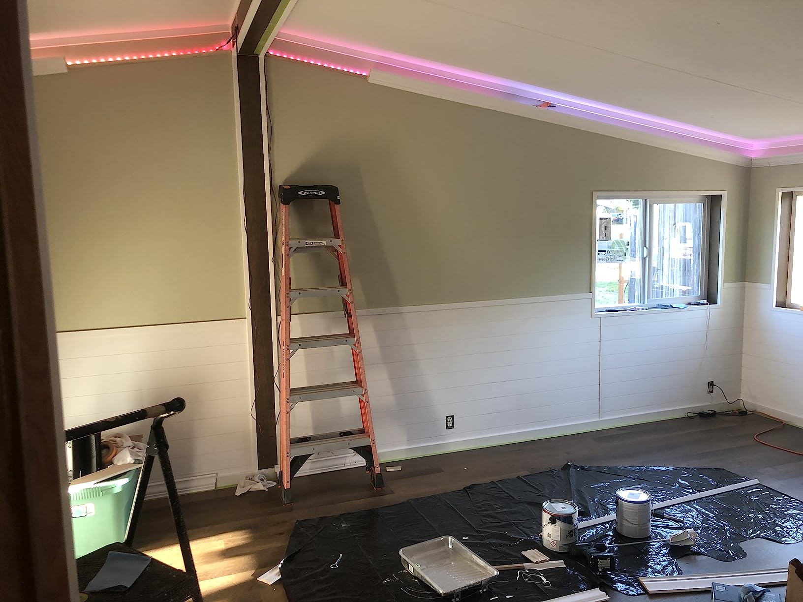 Govee 65.6ft RGBIC LED Strip Lights, Work with Alexa and Google Assistant | APP WIFI Control, DIY Segmented Color, 64 Scene Modes, 16 Million Colors, Music Sync, LED Lights for Bedroom (2 X 32.8ft) customer photo 2