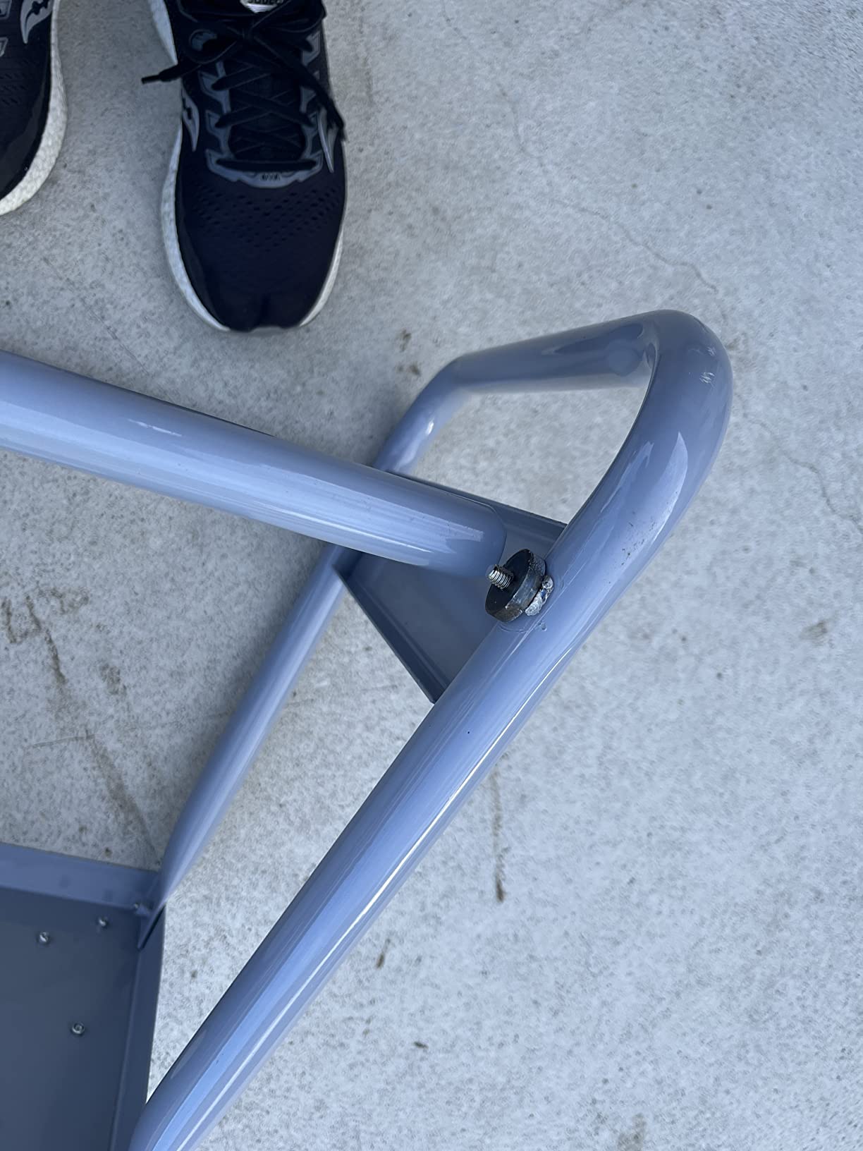 JFG RACING Universal Detachable Dirt Bike Stand, Anti Slip Motorcycle Stand, for off road steel mx heavy duty dirtbike maintenance, blue customer photo 1