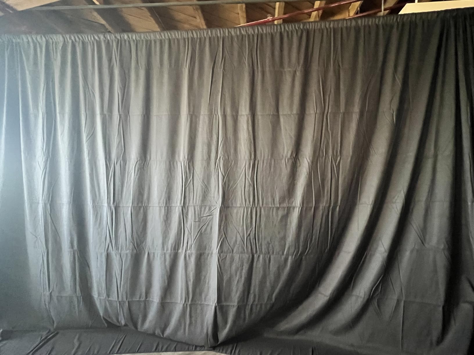 CPLIRIS 10x20ft Black Backdrop for Photography, Dual-Size Dual-Pocket Design Photo Booth Background for Portrait Photoshoot, Party and Video customer photo 1