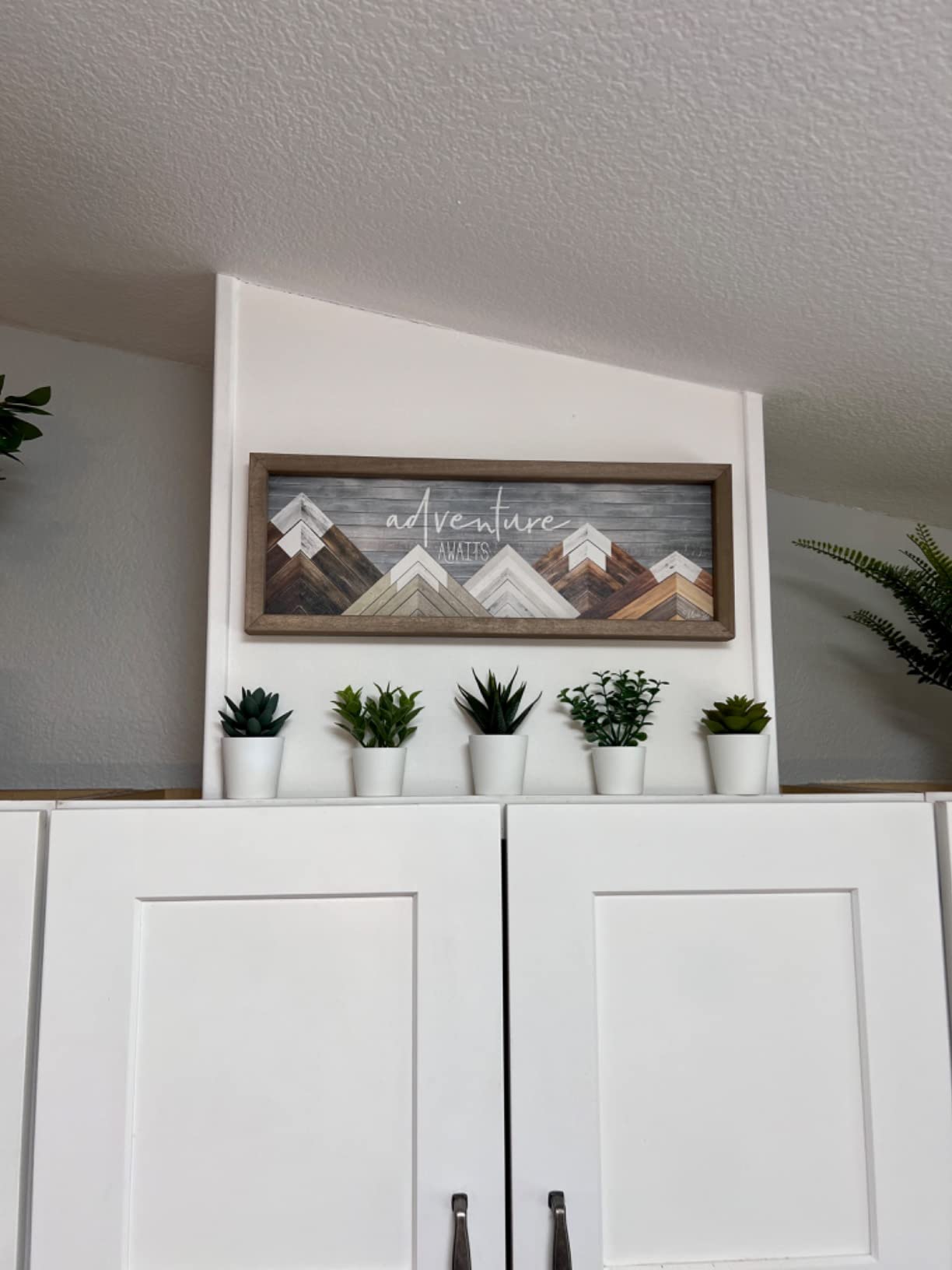 Adventure Awaits Framed Sign - Rustic Style Wall Decor 6x18 customer photo 1