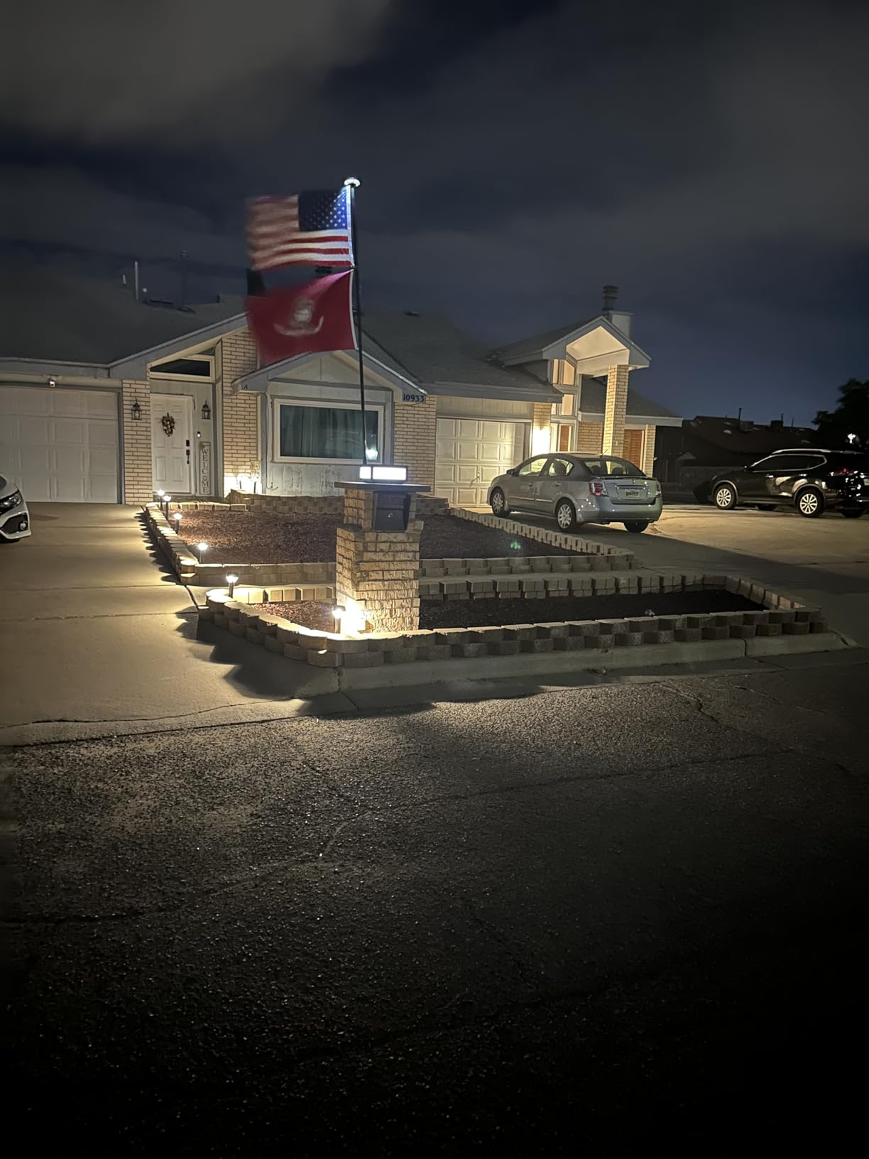Service First 25FT Flagpole Kit Freedom Edition Black Telescoping for Outside House In Ground - Anti Tangle Swivel Ring Design - 100MPH Wind Tested with Single Flag customer photo 1