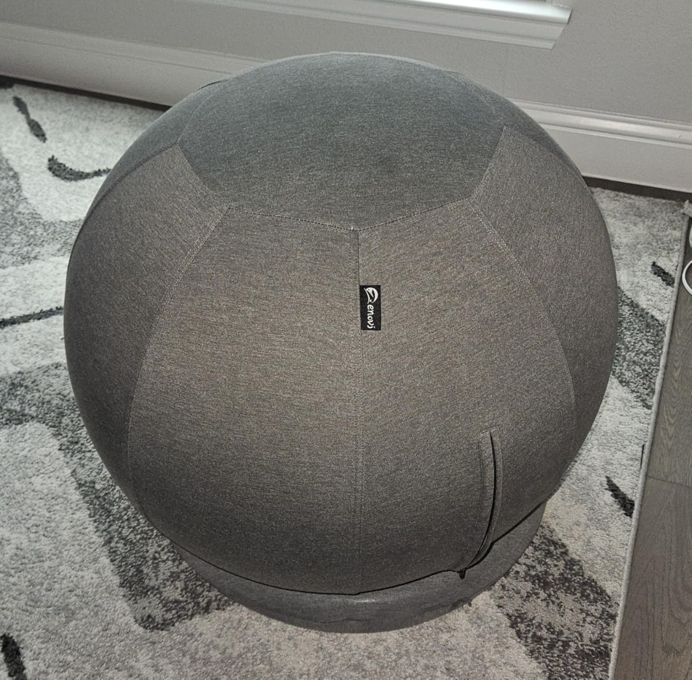ProBalanceΩ Ball Chair, Yoga Ball Chair Exercise Ball Chair with Slipcover and Base for Home Office Desk, Birthing & Pregnancy, Stability Ball & Balance Ball Seat to Relieve Back Pain, Multiple color size customer photo 1