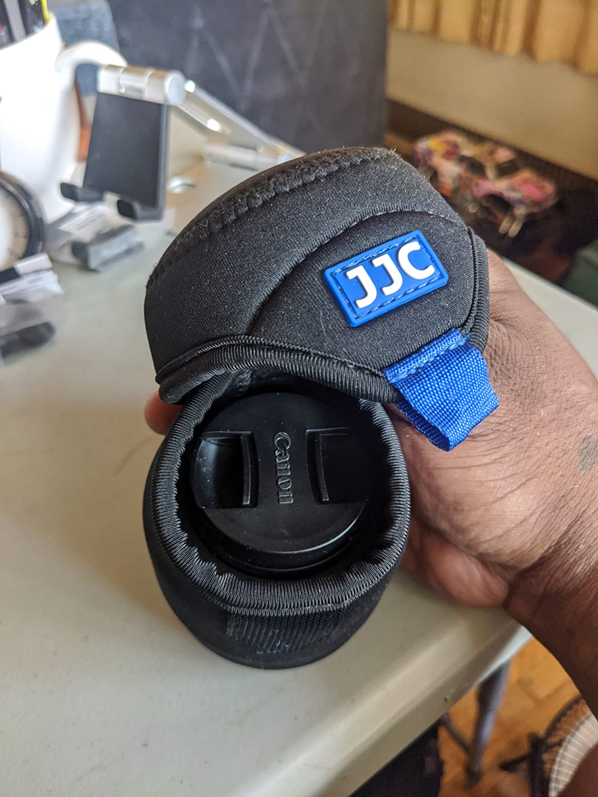 JJC Small Neoprene Camera Lens Pouch Case, Fits Lens up to 2.4 x 1.6inches customer photo 2