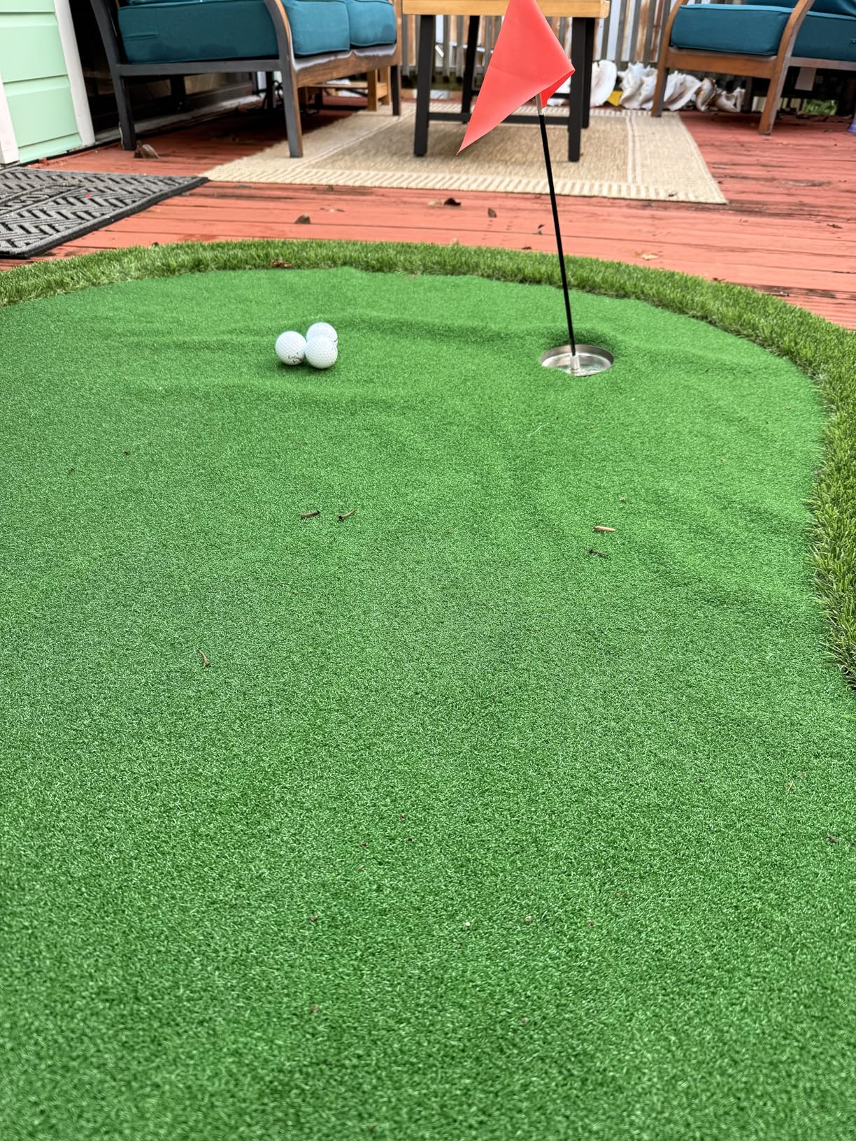 Golf Putting Green, Practice Putting Green Mat, Large Professional Golfing Training Mat for Indoor Outdoor customer photo 2