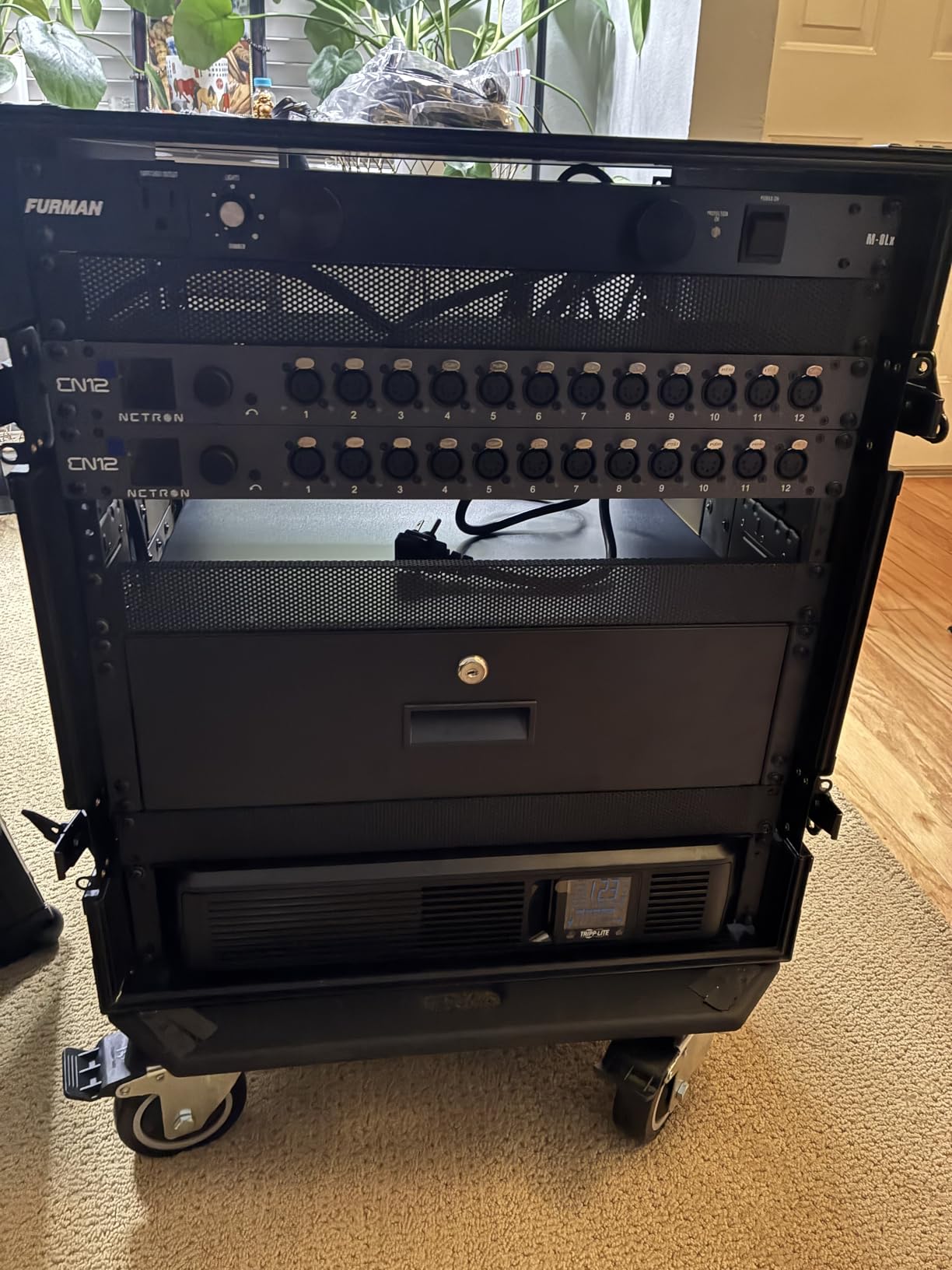 Sound Town 14U PA/DJ Rack/Road Case, 14-Space, with 21