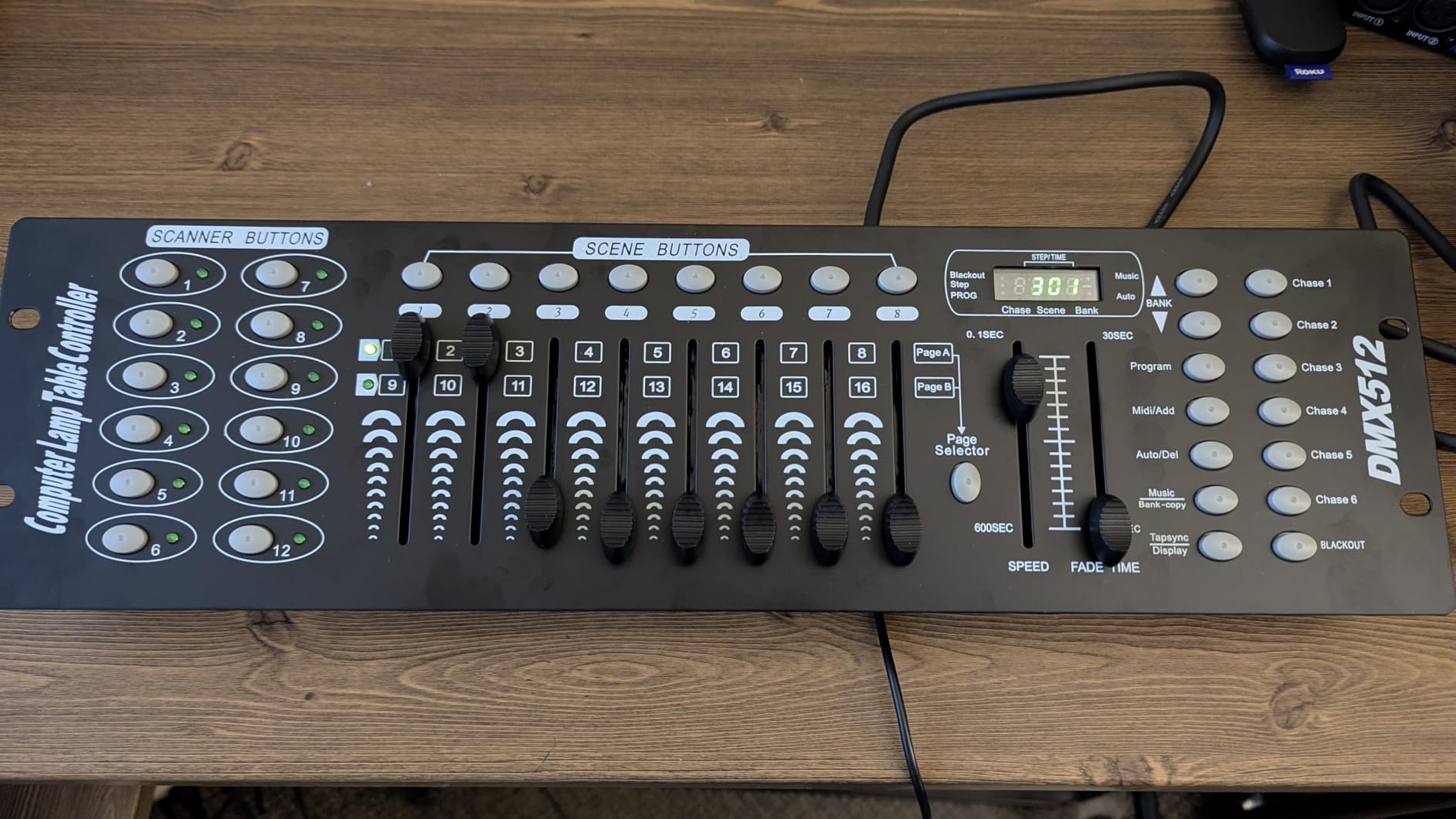 DMX Controller dmx512 192 Channel Stage Lighting Console | 240 Programmable Scenes, Sound Activated Mode, LED Display, DJ Light Controller for Party Pub Night Club DJ KTV Moving Heads customer photo 1