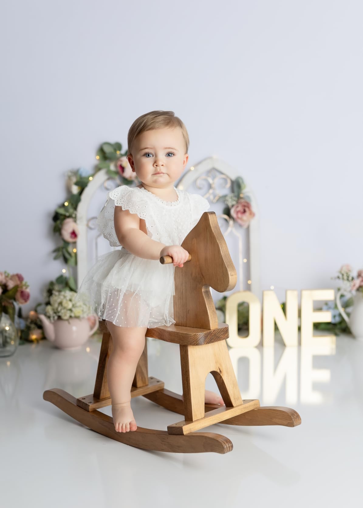 Wooden Rocking Horse Toddler Ride-On Toy (Harvest Stain) customer photo 2