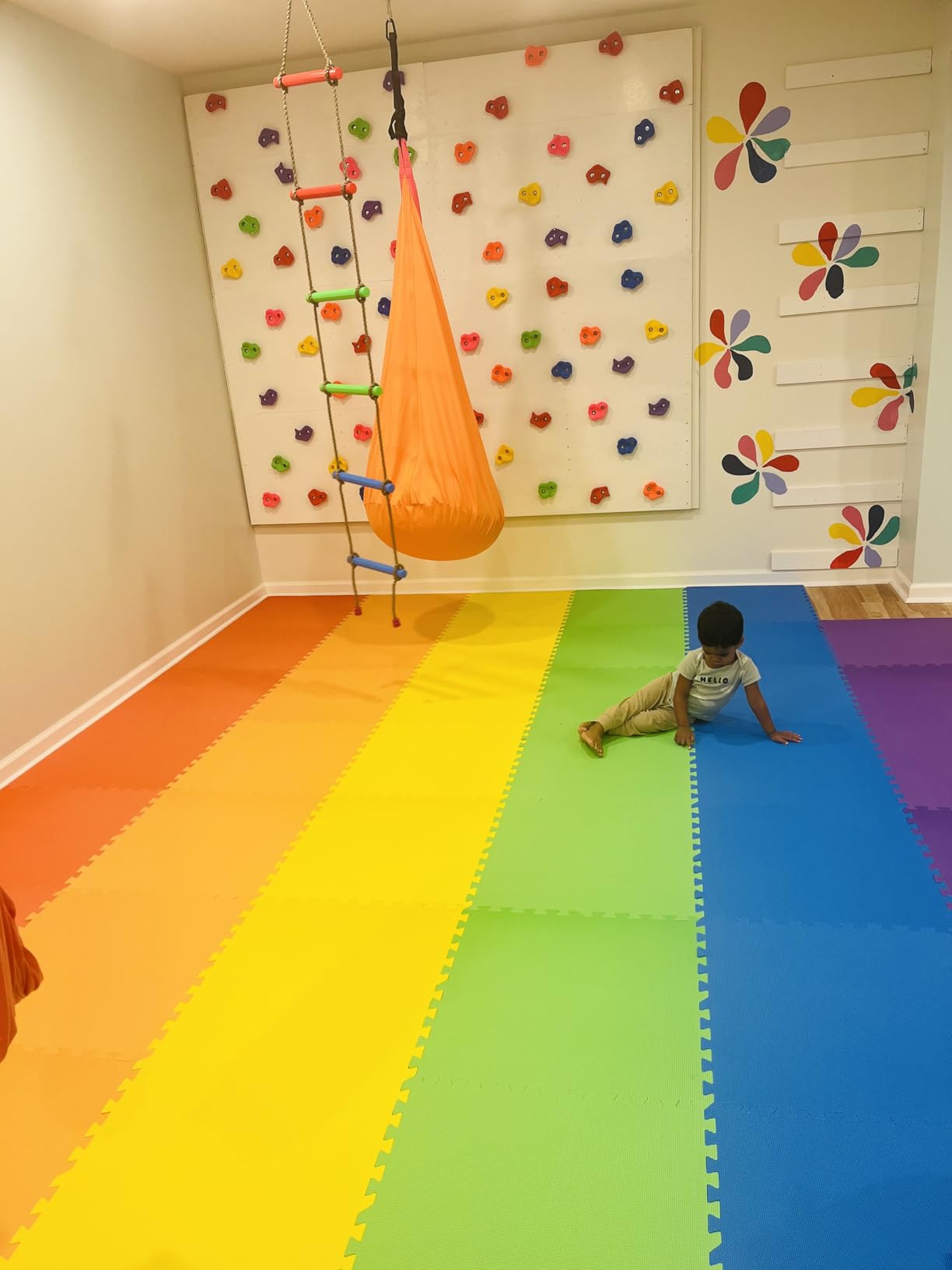 FlooringInc Baby Play Mat for Floor, Extra Large 2'x2' Foam Floor Tiles for Kids, Soft Interlocking Puzzle Mat, 1/2 Inch Thick, Non-Toxic EVA (Rainbow, 48 Tile Pack, 192 Sq Ft) customer photo 1