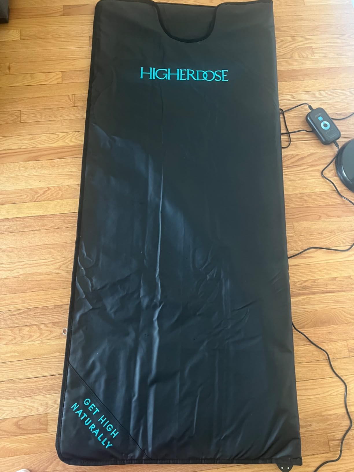 HigherDOSE Infrared Sauna Blanket - Sauna Blanket with Low EMF for Personal Sauna at Home - Portable Infrared Sauna for Full-Body Detox, Muscle Recovery & Glowing Skin - Home Spa Experience customer photo 1